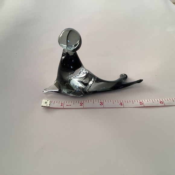 MURANO Vintage Art Glass Seal Sculpture Sticker intact Vintage 1970s - Picture 9 of 12